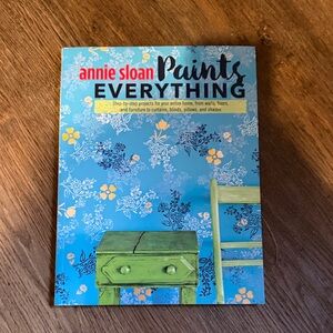 Annie Sloan paints everything Blue Floral Art Print book brand new
